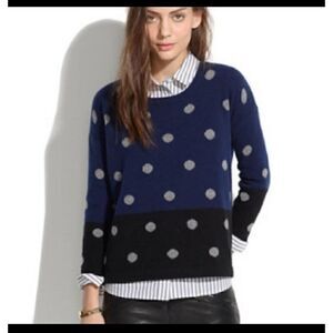 Madewell Merino Wool Polka Dot Sweater S